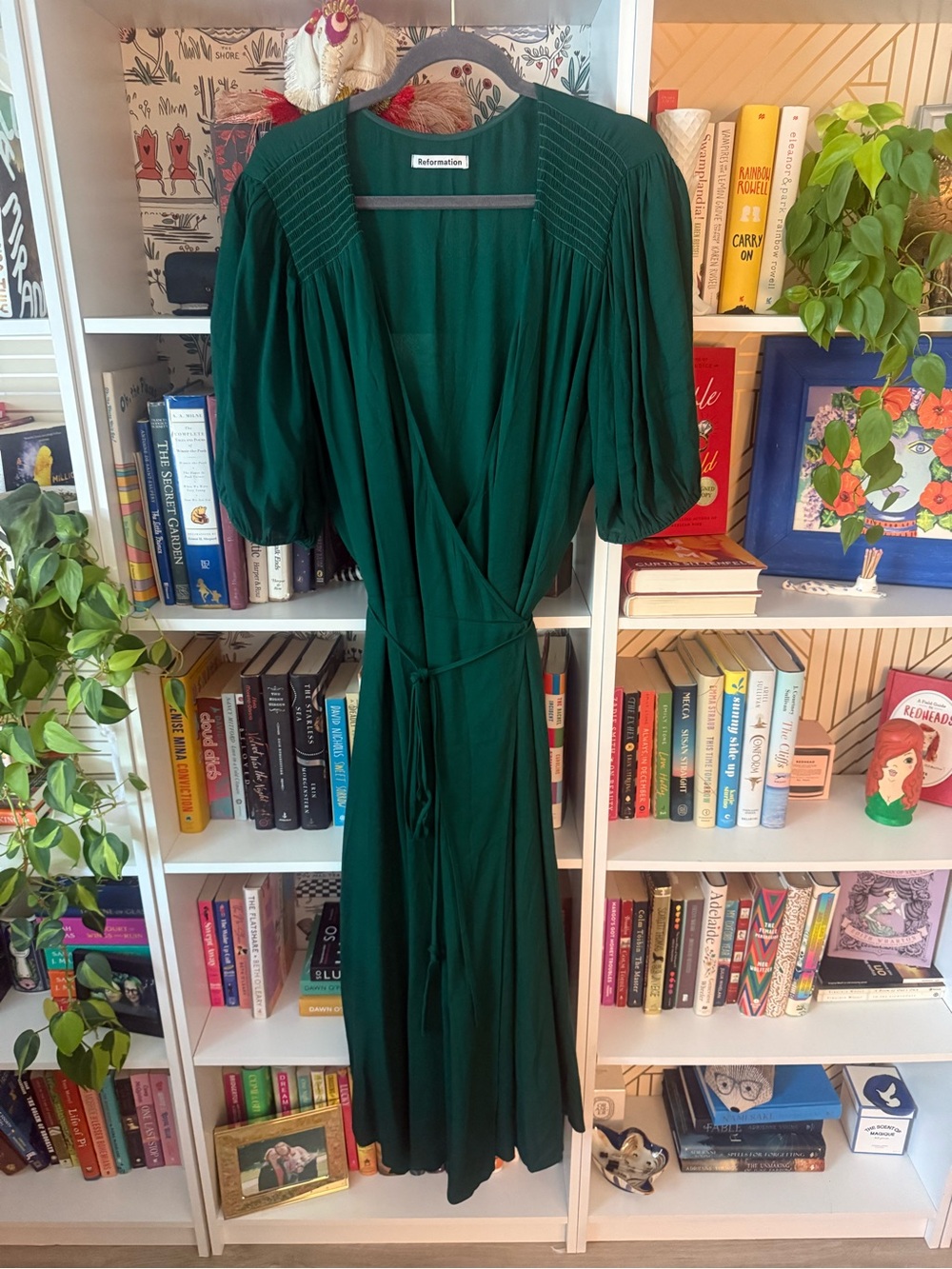 Reformation Augustina Wrap Dress 2x - Picture 3 of 8